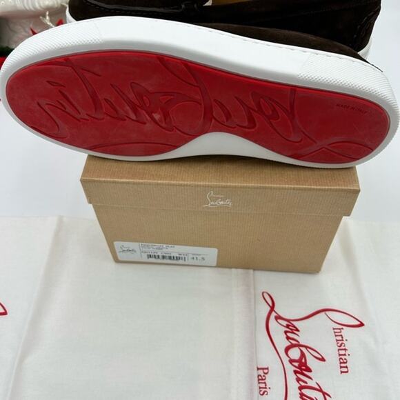 Christian Louboutin Mens PAQUEBOAT suede loafers size 41.5 made in Italy - Picture 3 of 16